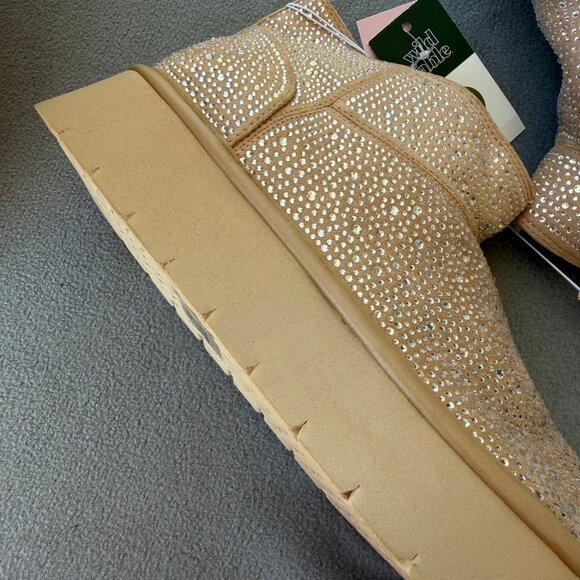 Women's Missy Platform Booties with Memory Foam Insole - Wild Fable Beige 11 - Picture 7 of 10